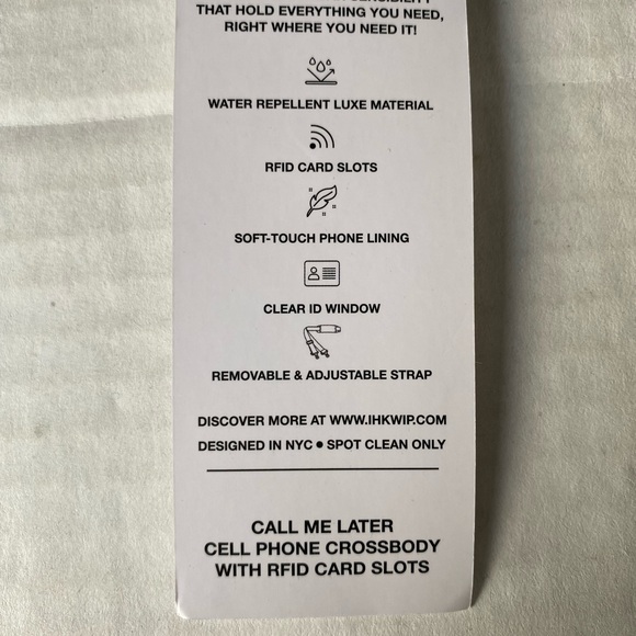 IHKWIP Call Me Later Cell Phone Crossbody Military Olive New - Picture 14 of 16